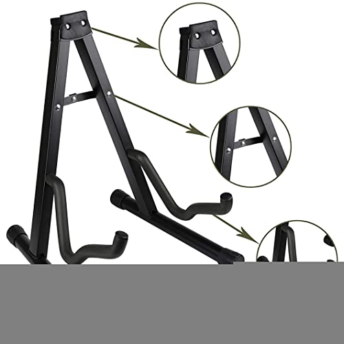 Stand de guitare universel pliant un cadre en fer noir support portable réglable pour la guitare basse acoustique… - Les Beatles, Paul McCartney, John Lennon, RIngo Starr, George Harrison Stand de guitare universel pliant un cadre en fer noir support portable réglable pour la guitare basse acoustique… – Image 8