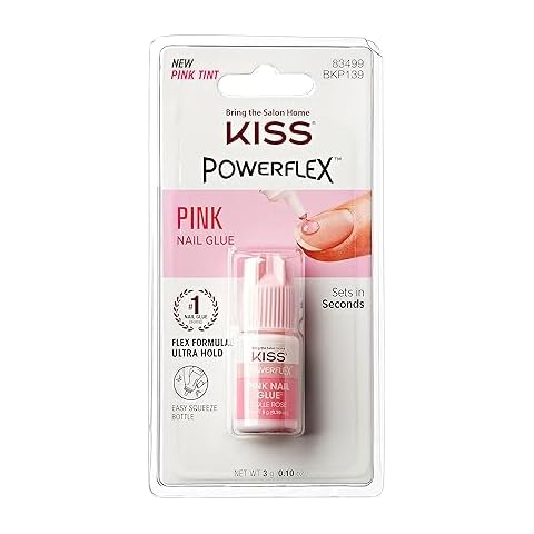 KISS PowerFlex Pink Nail Glue for Easy Application Cover