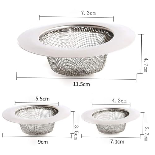 Colador para fregadero de acero inoxidable pequeño miniatura 2