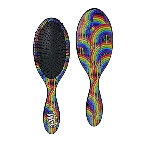 Wet Brush Hair Brush Original Detangler with Ultra-Soft Bristles for Women, Men and Kids, Gentle Detangle for Wet or Dry Hair- Rainbow Drizzle