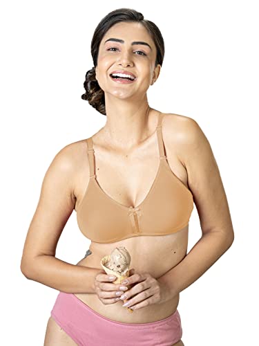 Image of Lyra Women's Cotton Non Padded Wire Free Seamless Bra Skin