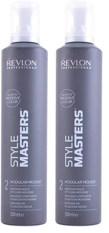 Mousse coiffante volumisante Revlon texture et tenue 8h 300ml Lot de 2