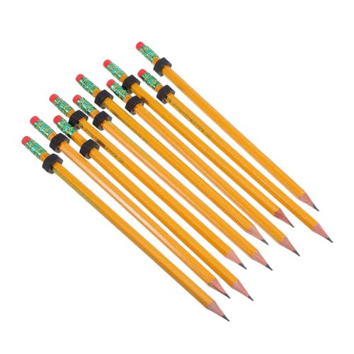 WOONEKY 10 Piezas Lápices de Madera Portátiles con Rosca Lápices Sensoriales Antiestrés con Tuerca Deslizante Ergonómica Fidget Toy Desmontable para Preescolar para Dibujo y Escritura