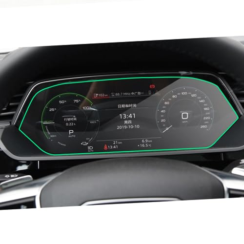 Evita arañazos en la pantalla LCD e-Tron con vidrio templado para tablero