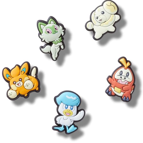 Crocs Pokemon Paldea - Paquete de 5 dijes unisex para zapatos,