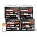 HumsiENK 12V 100Ah LiFePO4 Battery Bluetooth 4PACK - BCI Group 24, 15000+ Deep Cycle Lithium Battery, Built-in 100A BMS & Low-Temp Cutoff for RV/Marine/Trolling Motor/Off-Grid/Home Backup