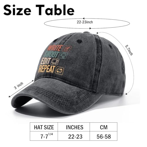 Image of Humor Saying Adjustable Washed Cotton Baseball Cap, Funny Retro Trucker Hat Gift for Men Women Dad Husband Coworker