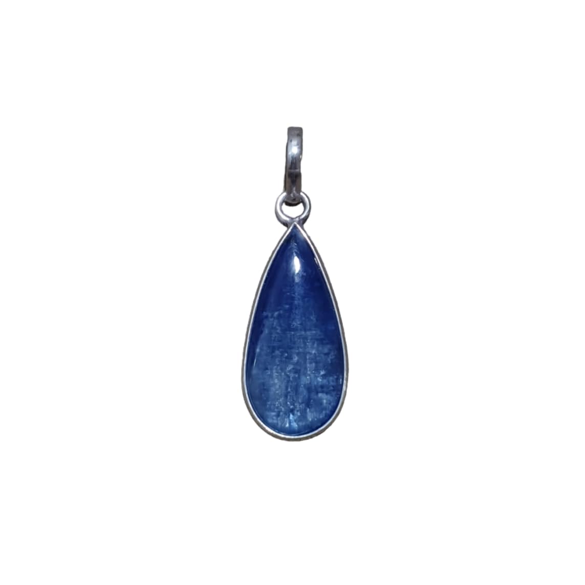 Tibetan SilverPear Shape 925 Sterling Silver Natural Kyanite Gemstone Handmade Pendant Jewellery for Women Fashion Pendant for Gifts Parties