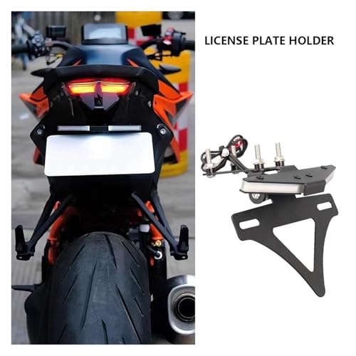 Support de plaque d'immatriculation anti-vibration pour moto 1290 Duke R - 4