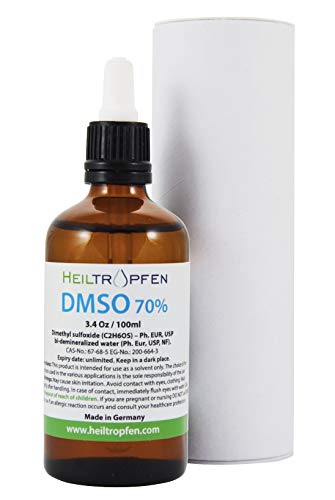 70% DMSO - Pharmaceutical Grade, Dimethyl sulfoxide Liquid (3.4 Oz - 100ml), High Purity, No Odor, Heiltropfen DMSO Liquid 70 30