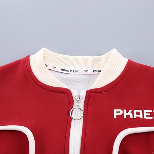 Toddler Boys 3Pcs Clothes Outfits Varsity Jacket Casual School Uniform Coat Sportwear4