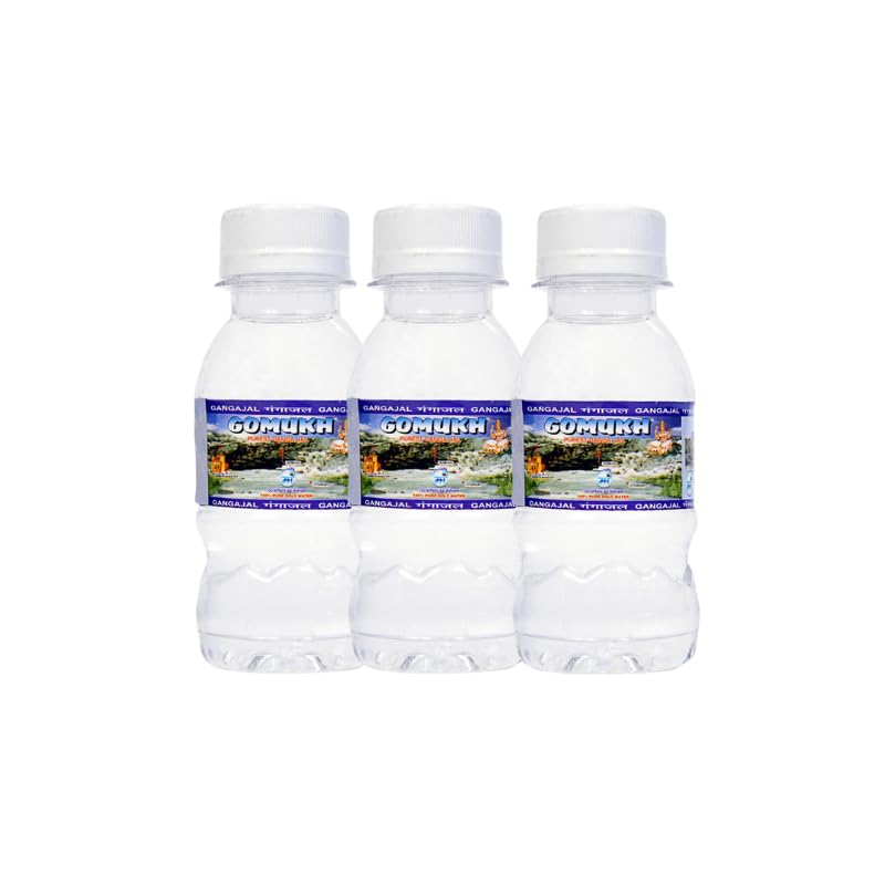 Image of inchGOMUKH inch Gangajal 100ML The Purest Holy Water Directly From Gangotri Valley Approved By Govt. Of Uttrakhand For Puja Purposes (100ml X 3)