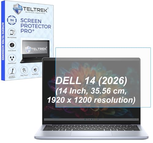Image of TELTREK ScreenGuard Compatible With DELL 14 2026 & Dell Inspiron 5440 (14 Inch, 35.56 cm, 1920x1200 Resolution Laptop) Flexible Fiber 9H Hardness Screen Protector Not a Tempered Glass,