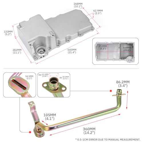 Cárter de aceite LS Swap para solucionar espacio en chasis GM V8 7