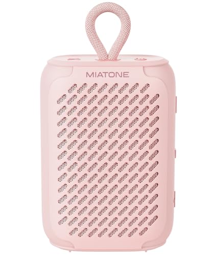 MIATONE GoSound bluetooth 5.4 スピーカー【10W出力 / パッシブラジエーター搭載/ワイヤレスステレオ対応/ポータブル 軽量（216g）/ 最大12時間再生 / IPX6防水規格 / PC スマホ 接続対応/お風呂/アウトドア/USB C充電】