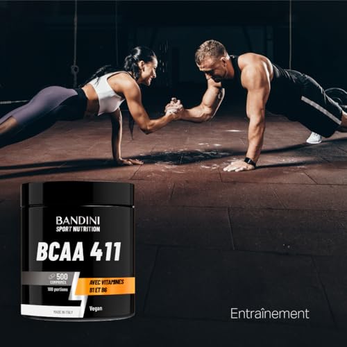 Bandini® BCAA 4.1.1 500 Comprimés = 100 Entrainements | Pré-workout Booster puissant | Sans OGM | Musculation & Fitness | Acide Aminés Essentiels Valine Leucine Vitamine B1 et B6 | Assimilation Rapide – Image 4