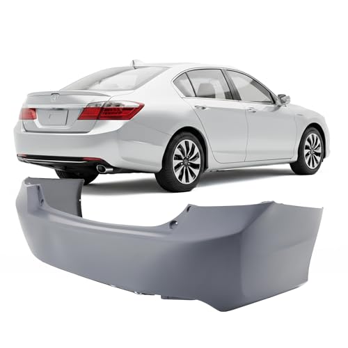 FitParts Compatible with Rear Bumper Cover Fascia 2013-2015 Honda Accord Hybrid EX-L EX Touring LX Sport Plug-in Sedan 13-15. New Primed Without Sensor Holes. HO1100277 04715T2AA90ZZ