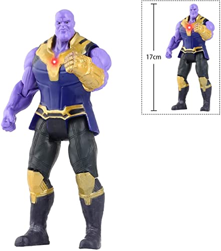 Birdbrain Vitadan 7 Pcs Big Ultimate Superhero Action Figures Set – Collectible Models 6.5-Inches Tall, Exclusive Adventures Super Hero Set, Holiday Toy Gift For Kids, Figure Cake Topper #TOP2