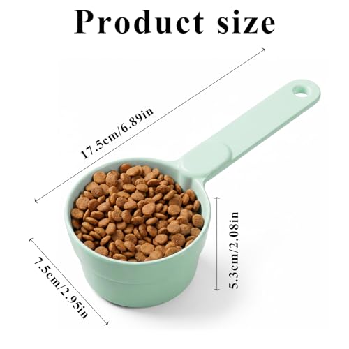 Vaso medidor 1/2 taza para alimentos de mascotas miniatura 2