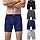 wirarpa Confezione da 4 Boxer da Uomo in Micromodal Lunghi Elasticizzato Mutande Uomo Intimo Maschile con Mosca Aperta Multicolore Taglia S