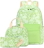 LEDAOU Backpack for Girls School Bag Kids Bookbag Teen Backpack Set Daypack with Lunch Bag and Penci