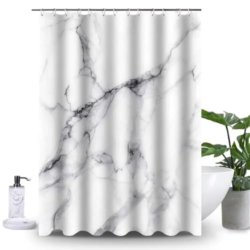 Rideau de douche moderne abstrait polyester résistant moisissures salle de bain - 2