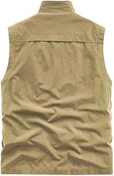 Oralidera Heren Casual Lichtgewicht Fotografie Gilet Outdoor Vissen Vest Multi-Pocket Vest Sneldrogend Ademend Mouwloos Jas Gilet, B-Zwart, XXL