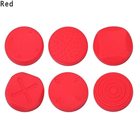 6PC Silicone Thumb Stick Grips Caps Analog Thumbstick Joystick Cap for PS Vita PSV 2000 PSV 1000 (Red) image 6
