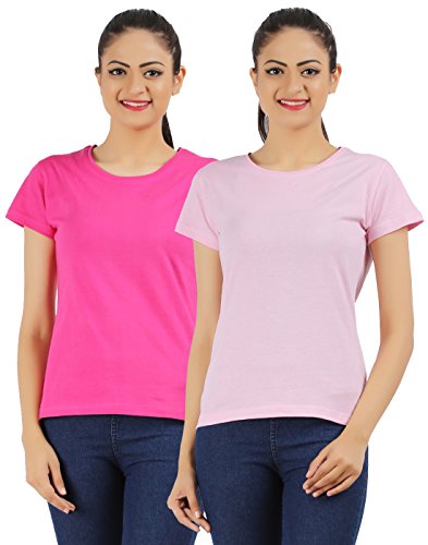 Image of Ap'pulse Women's Combo Regular Fit T Shirt (Pack Of 2)
