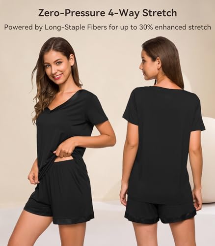 WiWi Bamboo Viscose 2-Piece Pajama Set — Short Sleeve — view 3