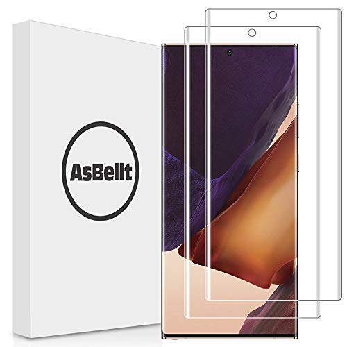 AsBellt Protector Pantalla Galaxy Note 20 Ultra (2 Unidades) (Compatible con la función de Huella Digital) Protector de Pantalla Cristal Vidrio Templado para Samsung Galaxy Note 20 Ultra 2020