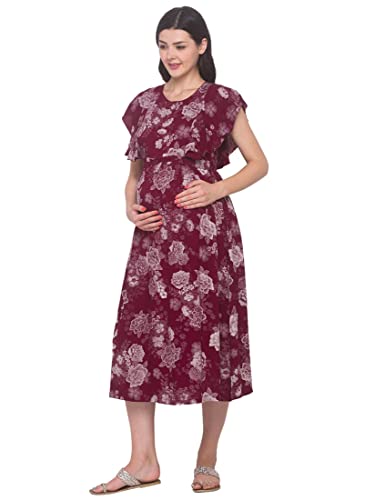 Image of AV2 Women Maternity Feeding Dress | Feeding Kurti | Nursing Dress -5071
