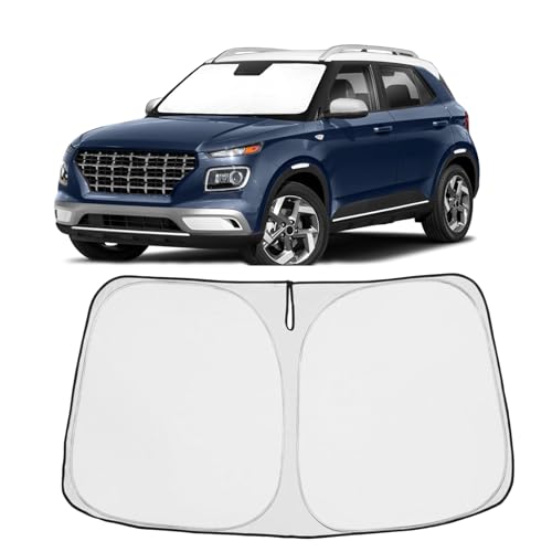 Proadsy Windshield Sun Shade Custom Fit 2020-2023 2024 2025 2026 Hyundai Venue Foldable Front...