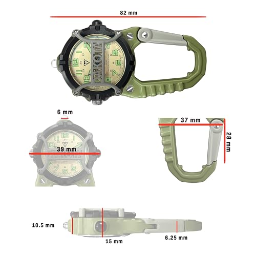 Image of Dakota Mini Clip Microlight, Quality Pocket and Fob Watch, Premium Durability Outdoor Gifts for Men, Use for Fishing Hunting, and More, LED Flashlight, Clip on Watch
