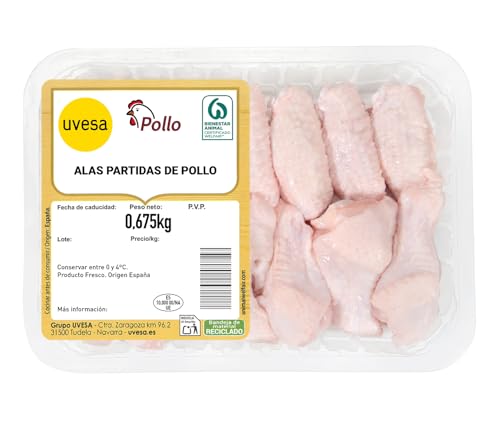 Alitas de pollo, 675gr