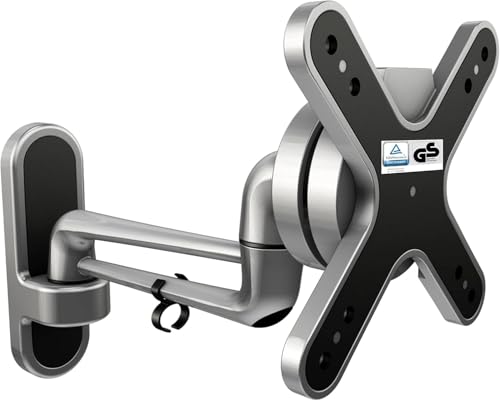 RICOO Supporto monitor muro S2011 Girevole Inclinabile Schermo PC 13-29 (33-74 cm) Staffa TV universale Televisore LED/LCD/Curvo VESA 100 x 100