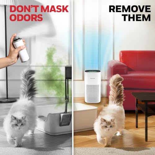 Honeywell Allergen Plus 4-in-1 HEPA Air Purifier for Home, Up to 1718 Ft² Coverage for Large Rooms, Reduces Allergens, Pet Dander, Smoke & Odors, Air Quality Sensor with Auto Mode, White, HPA4300W - image 5