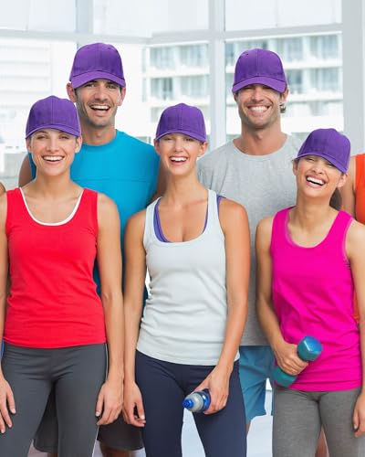 Image of Foaincore 36 Pack Blank Baseball Cap Bulk Adjustable Back Strap Sublimation Hats Plain Unisex Trucker Hat for Men Women