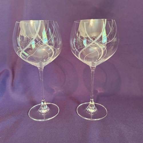 Vintage Large Balloon Wine Glasses (Set of 2)
