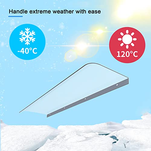 Auvent de porte en polycarbonate solide de qualité supérieure - 6