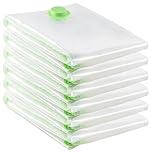 GUDELAK 6 Packs Extra Large Vacuum Storage Bags [130 x 100 cm], XXL Vacuum Bags for Storage Airtight Space Saver Jumbo Vacuum Storage Bags for Duvets Clothes Travel