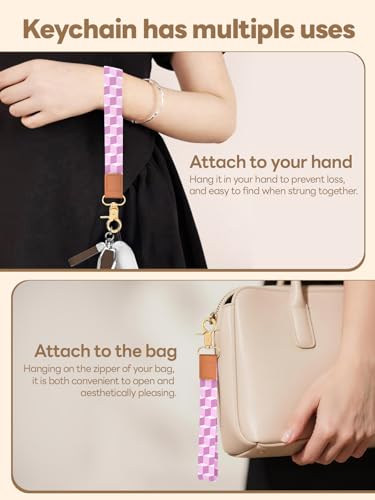 Image of Wristlet Keychain for Women and Men, Key Chain Holder, Wrist Lanyard for Keys