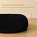 HMTOPE Orthopädisches Hundebett rund Hundekissen Hundesofa Katzenbett Donut Kuscheliges Hundekorb Waschbar, 80 cm Ø, Schwarz