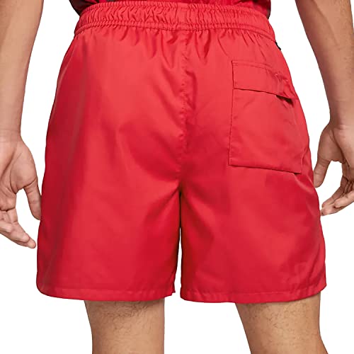 Nike Mens Nsw Woven Flow Shorts, Red/White, Xx-Large #TOP1