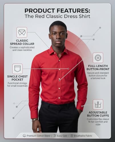 Image of INKAST Men's Cotton Blend Plain Formal Shirt | Full Sleeves Solid Shirts| Straight Regular Fit | Office and Regular Wear