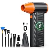 Kit de Nettoyage Complet & Polyvalent – Ce nouveau souffleur est livré avec 5 buses et 3 brosses pour éliminer efficacement la poussière et les impuretés de vos PC, claviers, bureaux et intérieurs de voiture. Bien plus qu'un simple dépoussiérant, il est l'allié idéal pour allumer un barbecue ou gonfler des bouées de piscine. Service après-vente garanti : si un accessoire manque à la réception, nous vous le renverrons immédiatement.