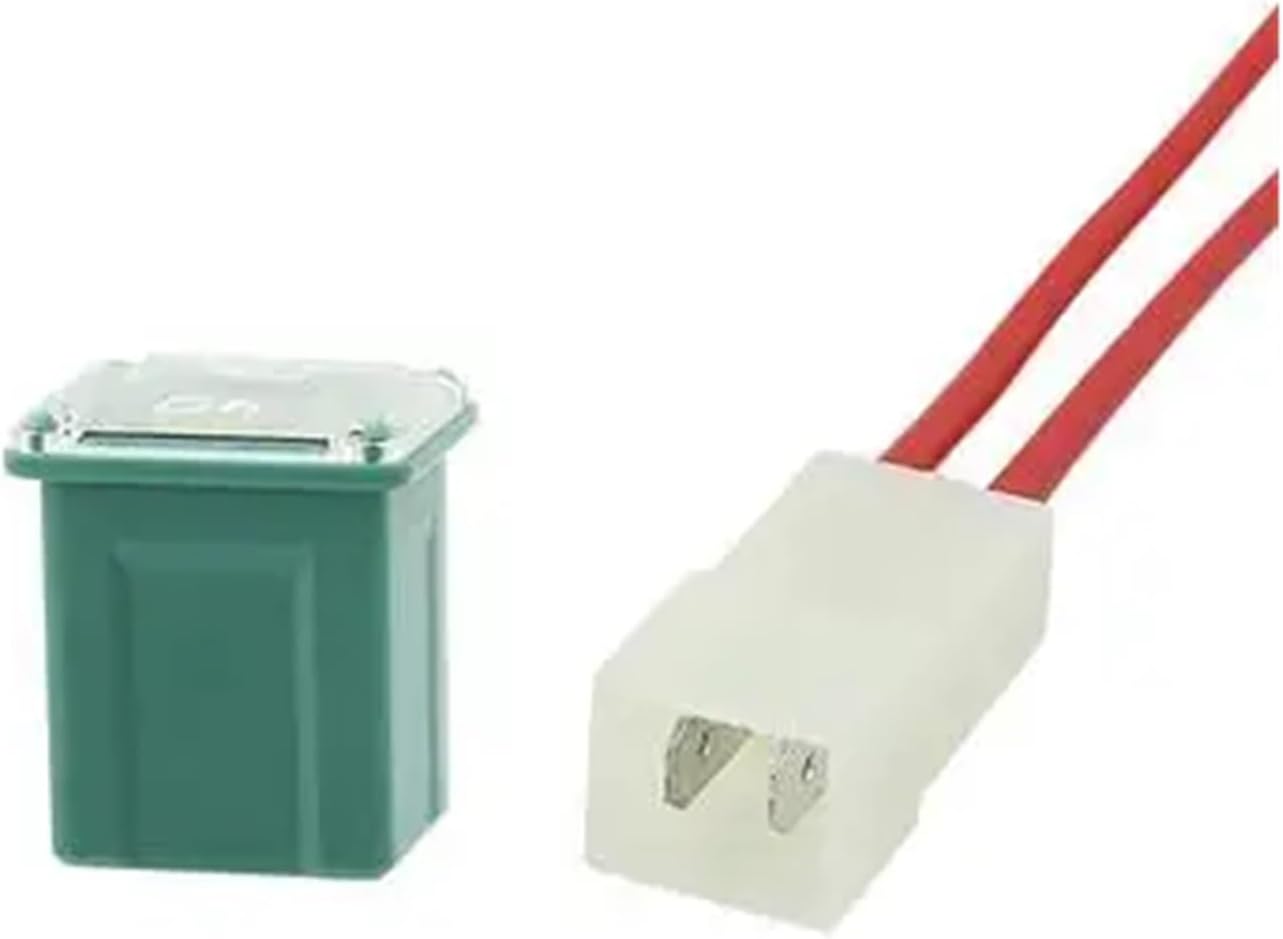 1 unidad: fusible automotriz cuadrado de 40 A + caja plástica para fusibles miniatura 1