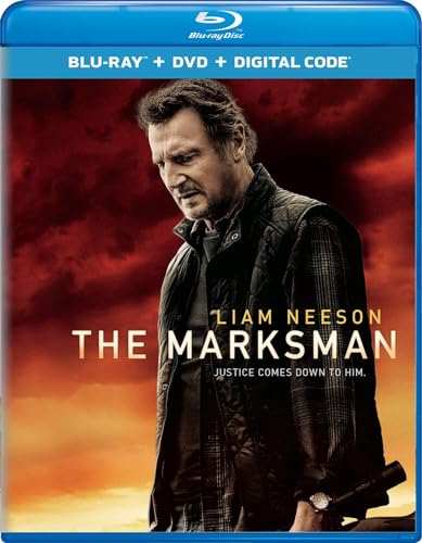 The Marksman Blu-ray USA thriller de acción y suspense con Liam Neeson en disco original 2