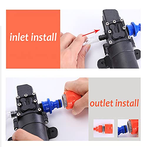 ERYUE Máquina de lavar carro,Kit de máquina de lavar de carro de alta pressão 12V bomba elétrica + p