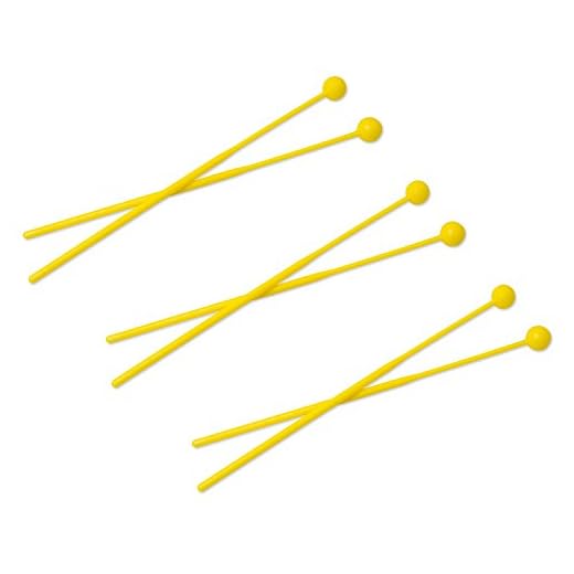 Tiger 3 Pares de mazas de plástico para xilófono